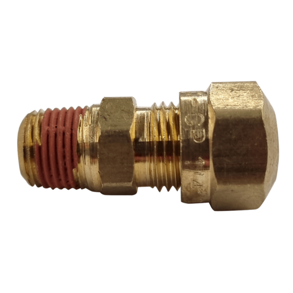 1/4 Hose x 1/8 NPT Male - Thread Connector - Compression Fitting - NF146842