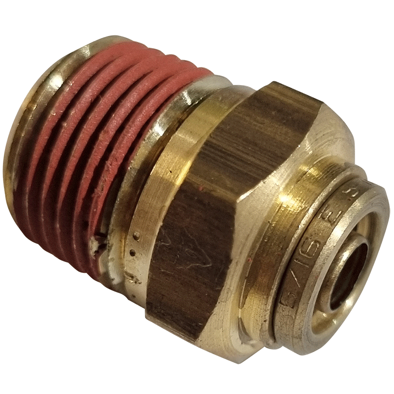 8mm HOSE x 3/8 NPTF MALE STRAIGHT MALE CONNECTOR BRASS PUSH FIT BRAKE NFP1058M6 All Time