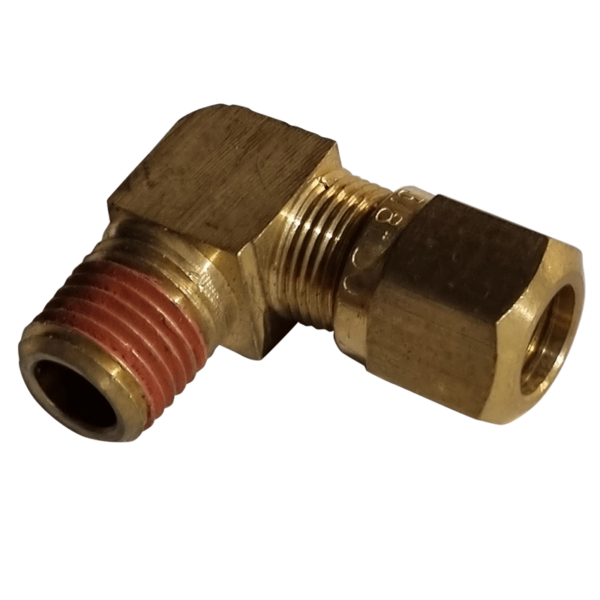 3/8 Hose x 1/4 NPTF Male - Elbow 90 Degree - Compression Fitting - NFP146964