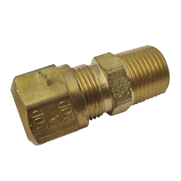 1/2 Hose x 3/8 NPT Male - Thread Connector - Compression Fitting - NF146886
