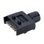 7 Pin Flat Plastic Trailer Plug - Trailer End - 82141BL - Image 2