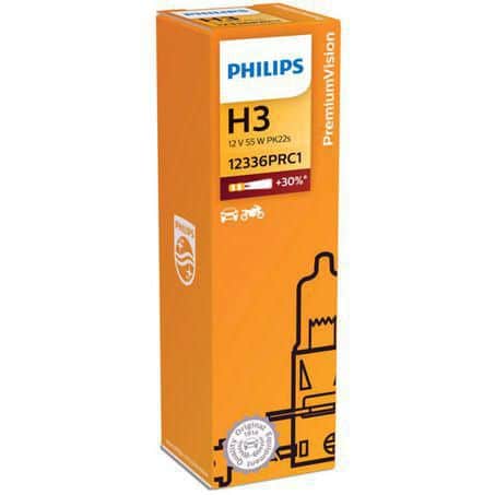 Philips H3 Globe 12V 55W Plus 30 1 Pce - 12336PR