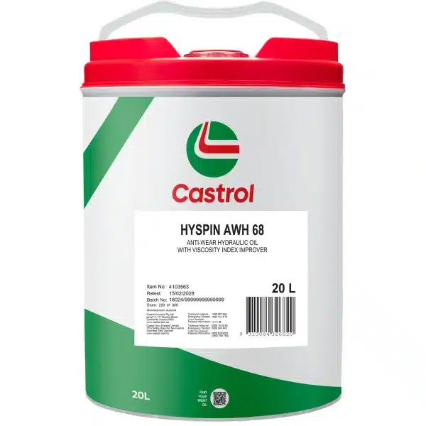Castrol Hyspin AWH68 Hydraulic Oil 20L - 4103563